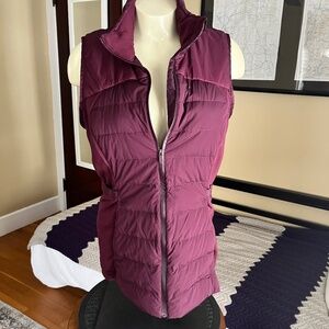 Lululemon Down For It All Goose Down Vest Dark Adobe Red 700 Fill